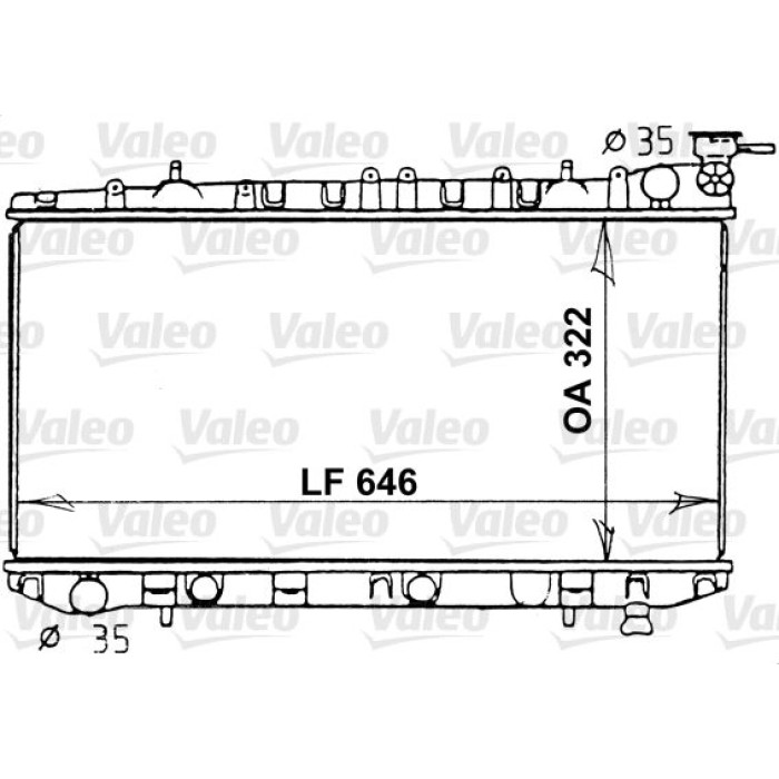 Valeo 731202 Kühler, Motorkühlung Valeo 731202 Kühler, Motorkühlung