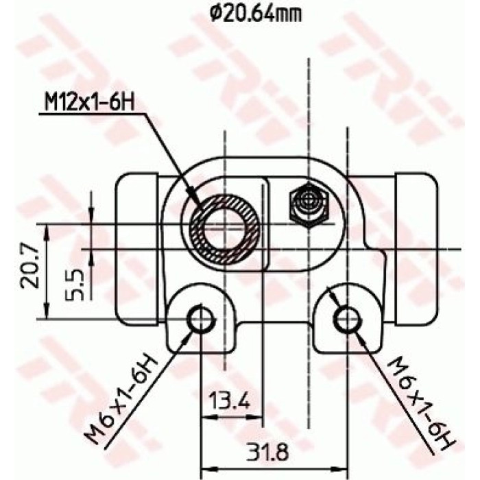 TRW BWF287 Radbremszylinder