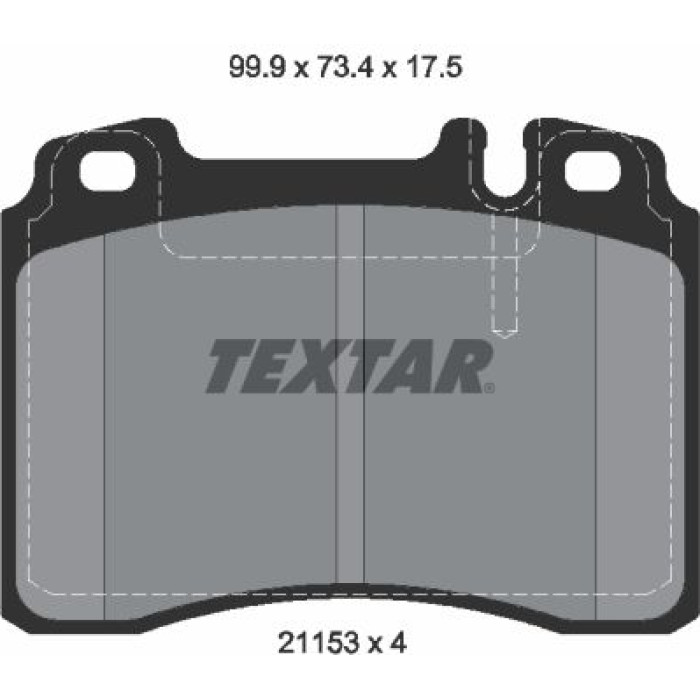 Textar 2115307 Bremsbelagsatz, Scheibenbremse Q+