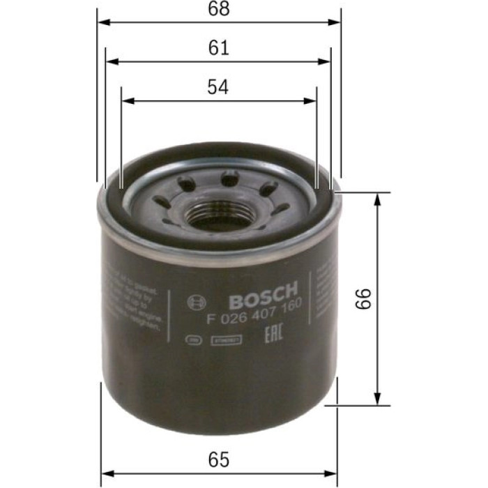 BOSCH F 026 407 160 Ölfilter BOSCH F 026 407 160 Ölfilter