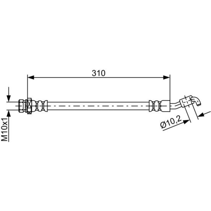 BOSCH 1 987 481 891 Bremsschlauch
