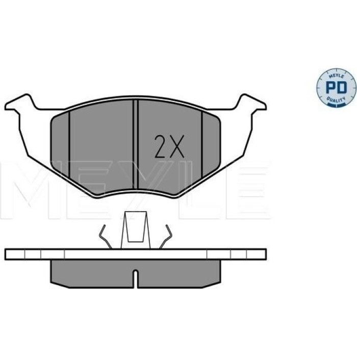 Meyle 025 218 6619/PD Bremsbelagsatz, Scheibenbremse MEYLE-PD: Advanced performance and design Meyle 025 218 6619/PD Bremsbelagsatz, Scheibenbremse MEYLE-PD: Advanced performance and design