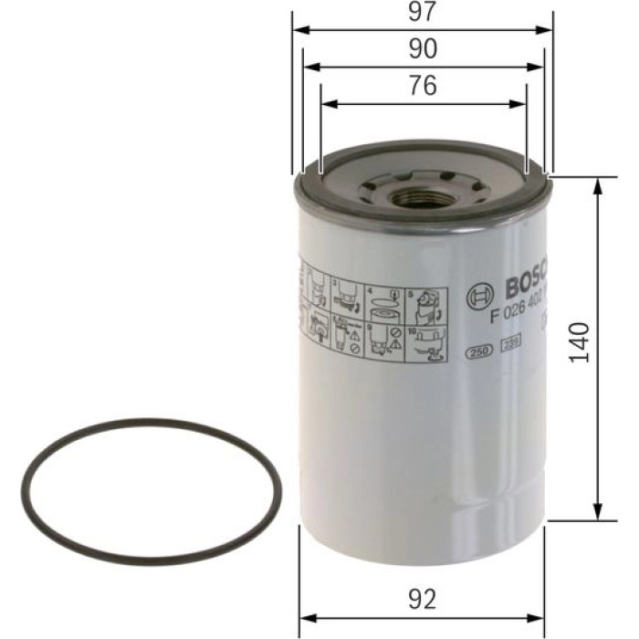 BOSCH F 026 402 118 Kraftstofffilter BOSCH F 026 402 118 Kraftstofffilter
