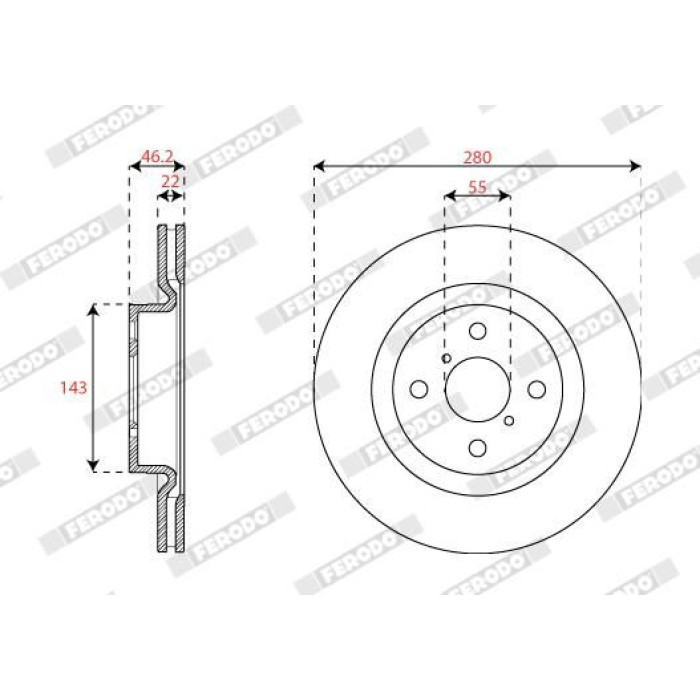 Bremsscheibe DDF2851C Bremsscheibe DDF2851C