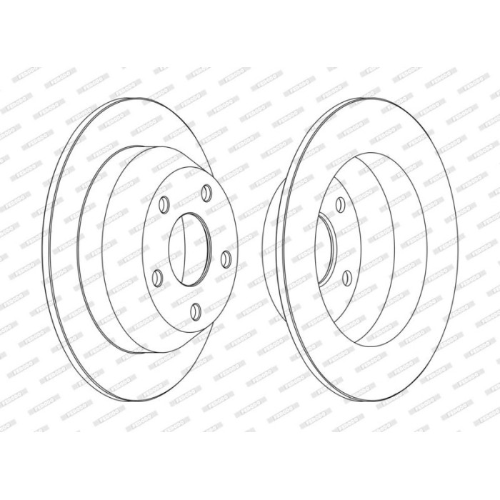 Ferodo DDF1553C Bremsscheibe PREMIER Coat+ disc Ferodo DDF1553C Bremsscheibe PREMIER Coat+ disc