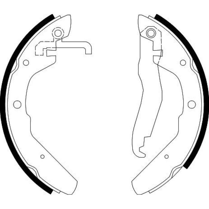 Hella 8DB 355 000-701 Bremsbackensatz Hella 8DB 355 000-701 Bremsbackensatz