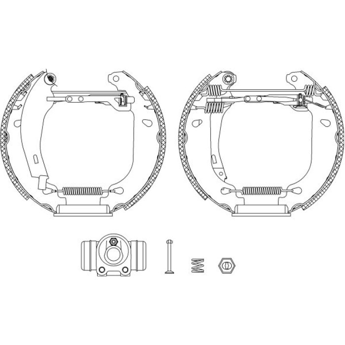 Textar 84037409 Bremsbackensatz Shoe Kit Pro Textar 84037409 Bremsbackensatz Shoe Kit Pro
