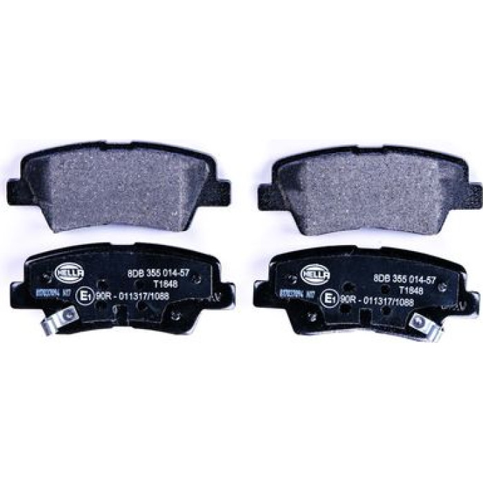 Hella 8DB 355 014-571 Bremsbelagsatz, Scheibenbremse