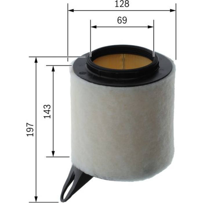 BOSCH F 026 400 095 Luftfilter BOSCH F 026 400 095 Luftfilter