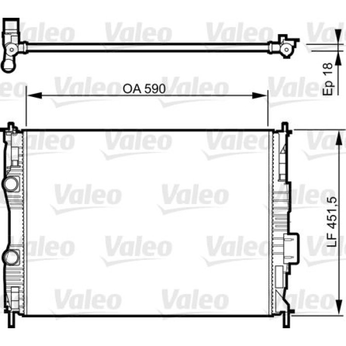 Valeo 735281 Kühler, Motorkühlung Valeo 735281 Kühler, Motorkühlung