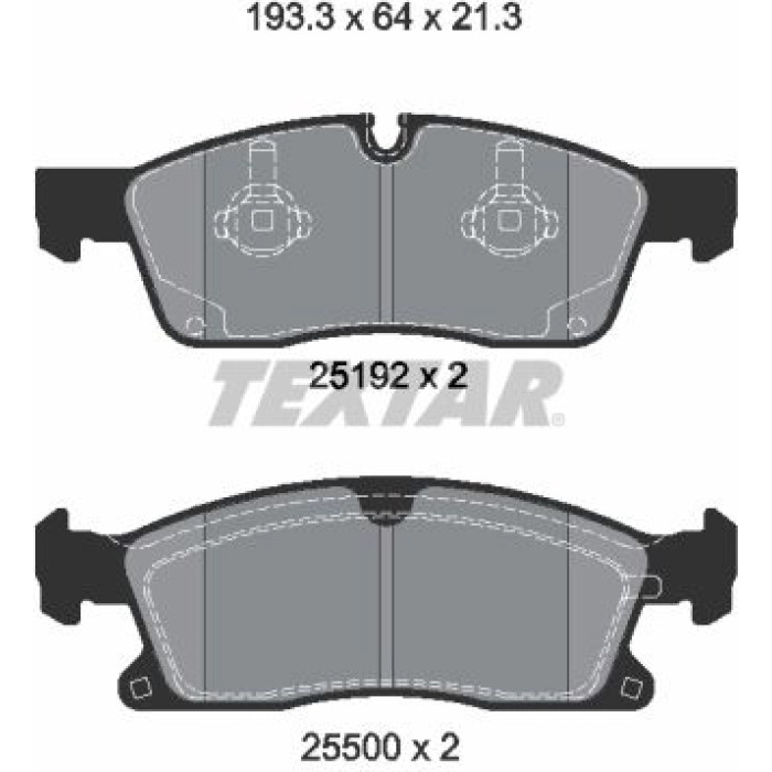 Textar 2519202 Bremsbelagsatz, Scheibenbremse Q+ Textar 2519202 Bremsbelagsatz, Scheibenbremse Q+
