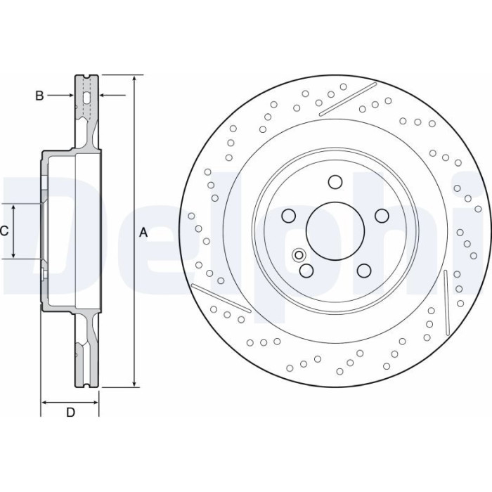 Delphi BG9118C Bremsscheibe Delphi BG9118C Bremsscheibe