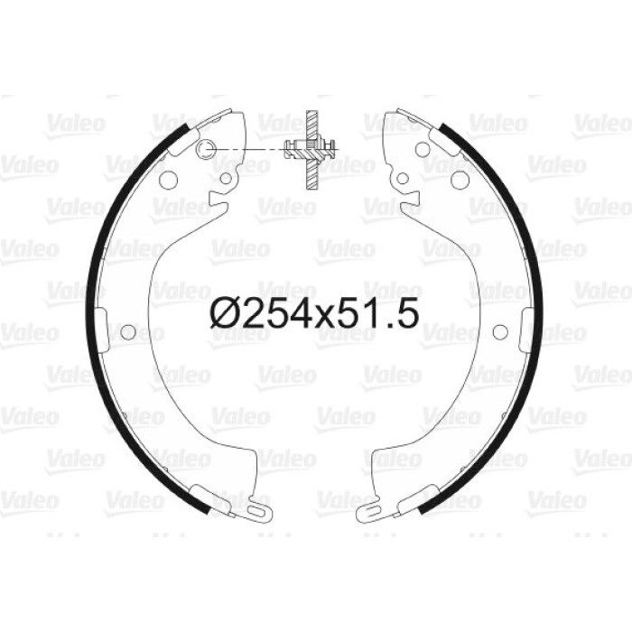 Valeo 564096 Bremsbackensatz
