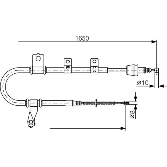 BOSCH 1 987 482 074 Seilzug, Feststellbremse