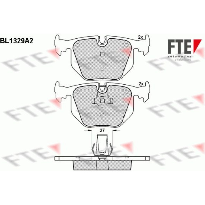 FTE 9010122 Bremsbelagsatz, Scheibenbremse FTE 9010122 Bremsbelagsatz, Scheibenbremse