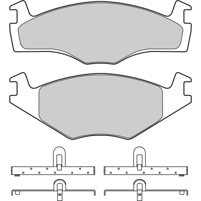 Valeo 598258 Bremsbelagsatz, Scheibenbremse