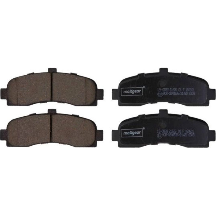 Maxgear 19-0893 Bremsbelagsatz, Scheibenbremse