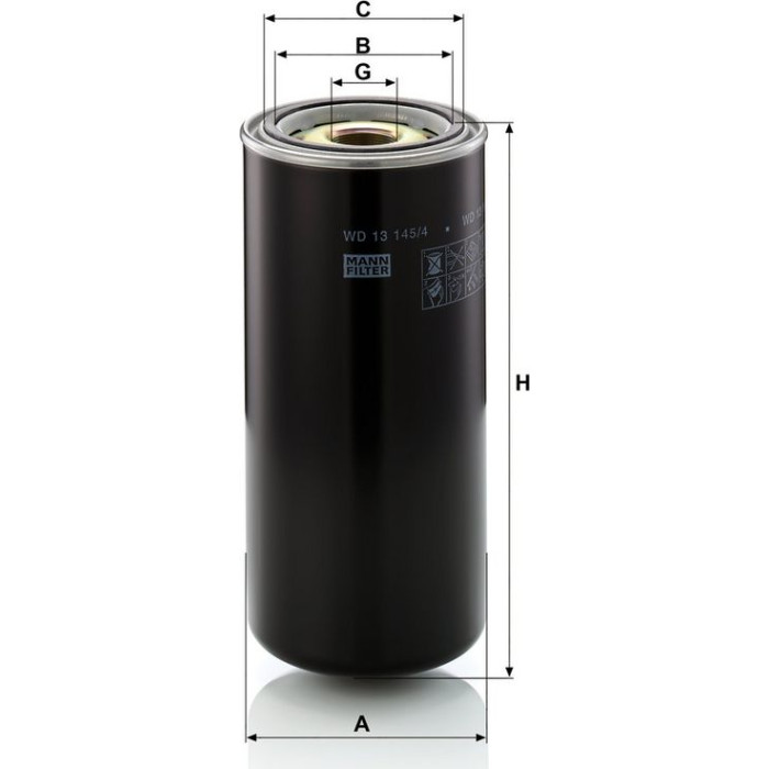 Mann-Filter WD 13 145/4 Ölfilter