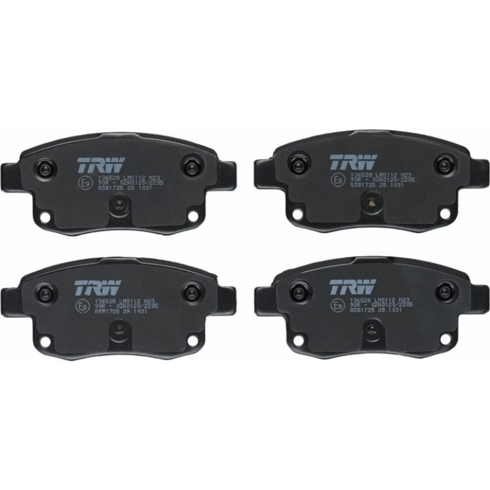 TRW GDB1725 Bremsbelagsatz, Scheibenbremse COTEC TRW GDB1725 Bremsbelagsatz, Scheibenbremse COTEC