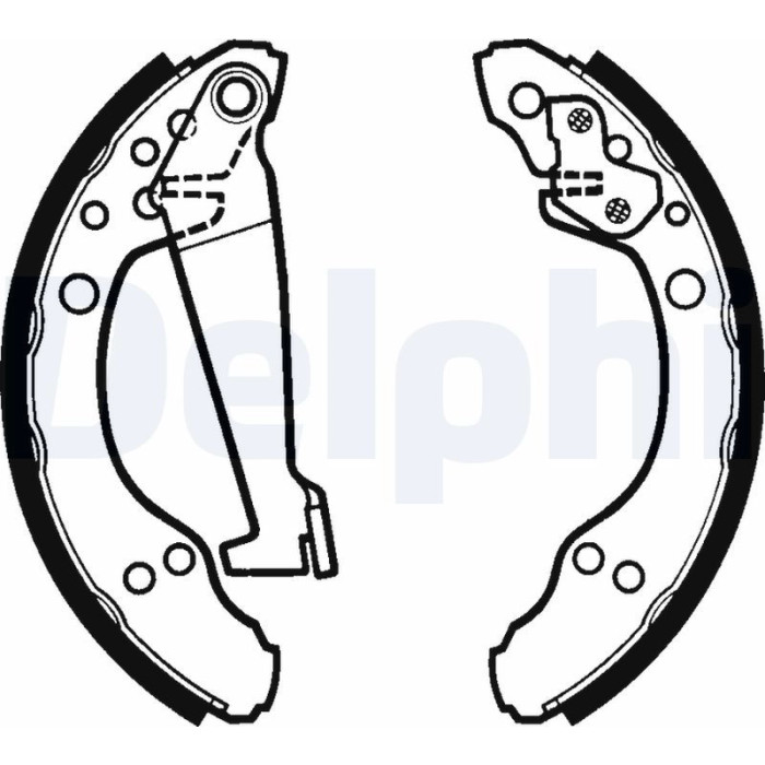 Delphi LS1277 Bremsbackensatz Delphi LS1277 Bremsbackensatz