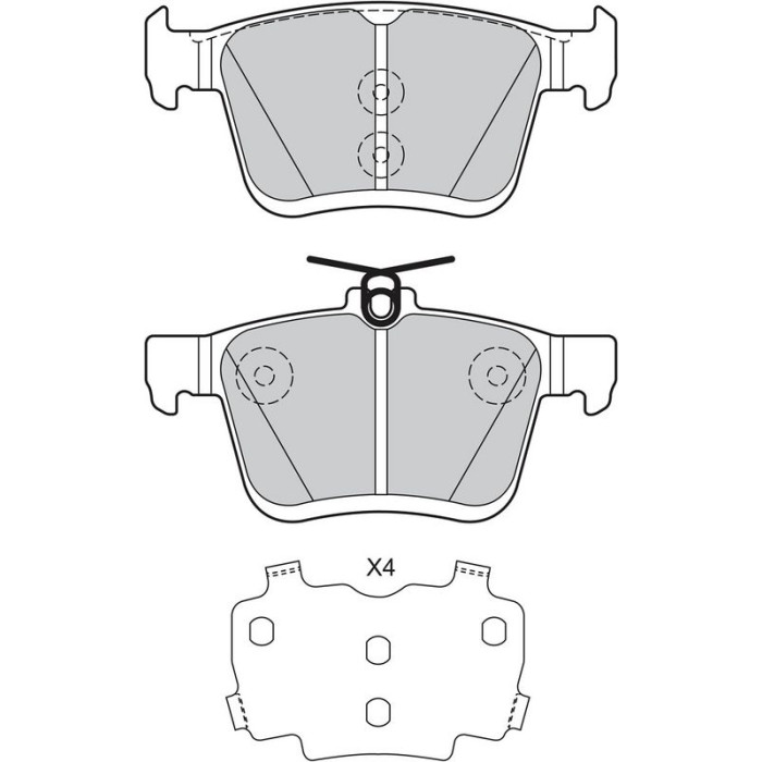 Valeo 601329 Bremsbelagsatz, Scheibenbremse Valeo 601329 Bremsbelagsatz, Scheibenbremse