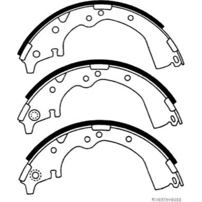 Herth+Buss Jakoparts J3502037 Bremsbackensatz Herth+Buss Jakoparts J3502037 Bremsbackensatz