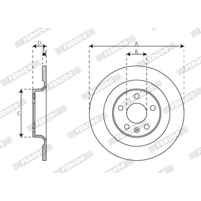 Ferodo DDF2827C Bremsscheibe PREMIER Ferodo DDF2827C Bremsscheibe PREMIER