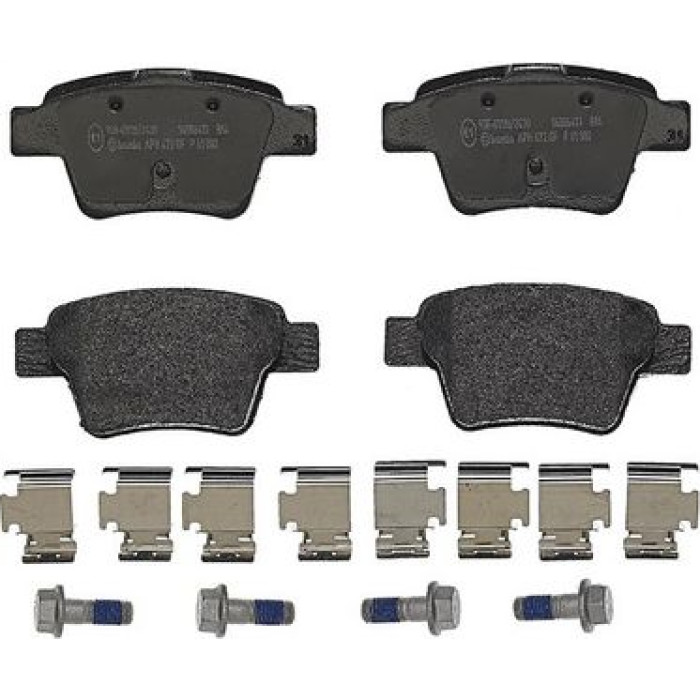 Brembo P 61 080 Bremsbelagsatz, Scheibenbremse PRIME LINE