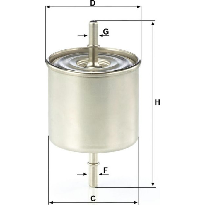 Mann-Filter WK 8046 Kraftstofffilter Mann-Filter WK 8046 Kraftstofffilter