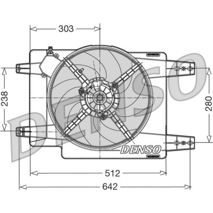 Denso DER01011 Lüfter, Motorkühlung