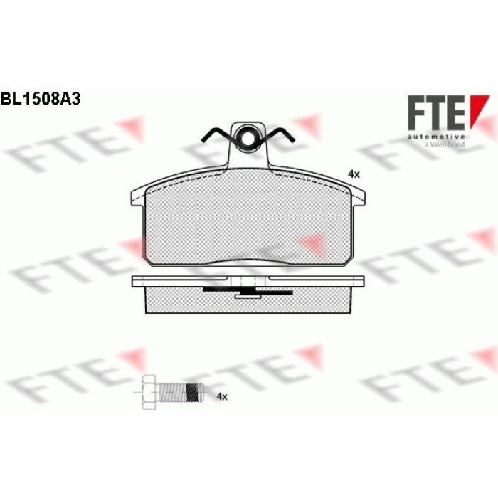 FTE 9010228 Bremsbelagsatz, Scheibenbremse FTE 9010228 Bremsbelagsatz, Scheibenbremse