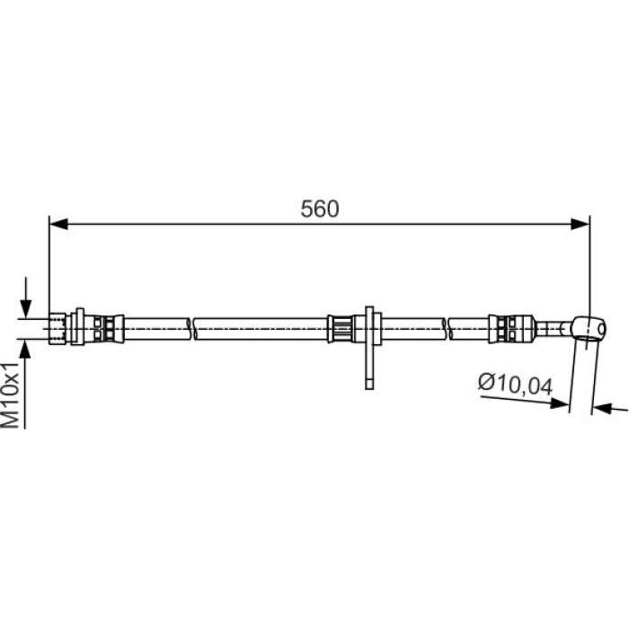 BOSCH 1 987 481 512 Bremsschlauch BOSCH 1 987 481 512 Bremsschlauch