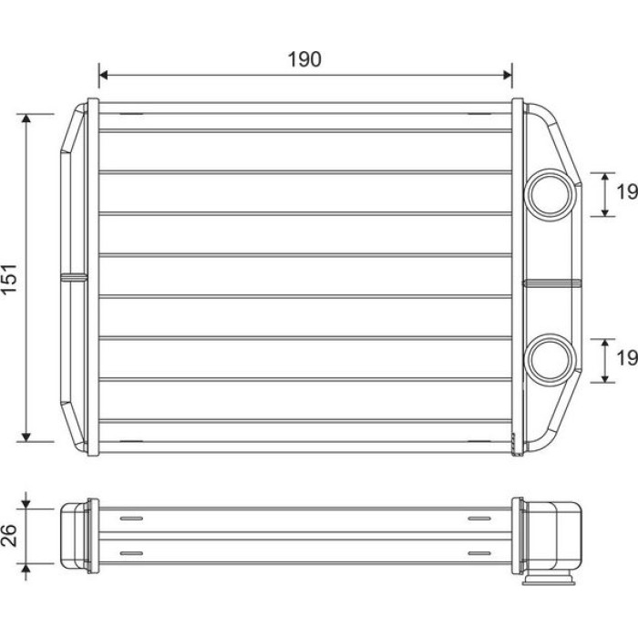 Valeo 811622 Wärmetauscher, Innenraumheizung