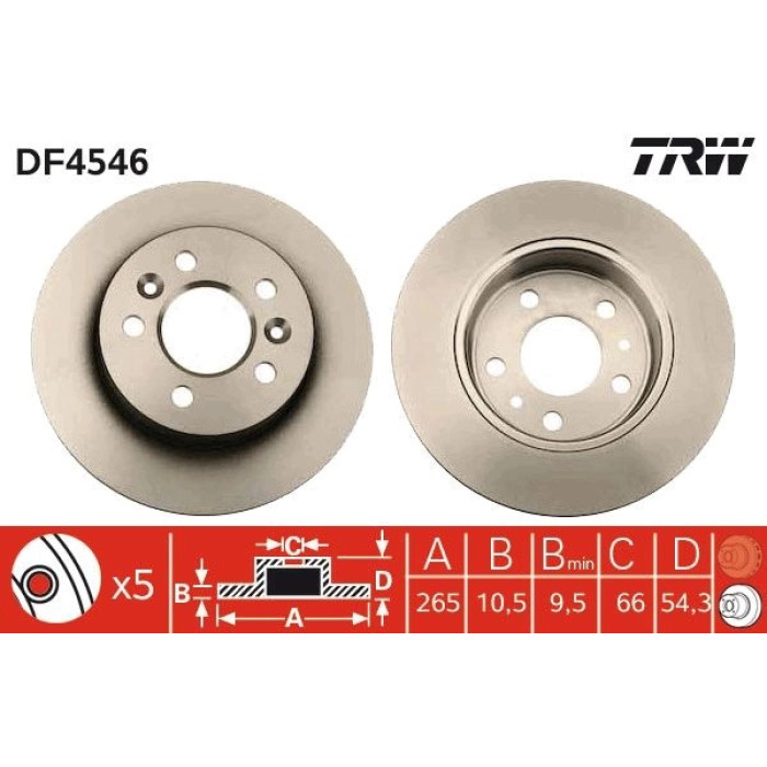 Bremsscheibe DF4546