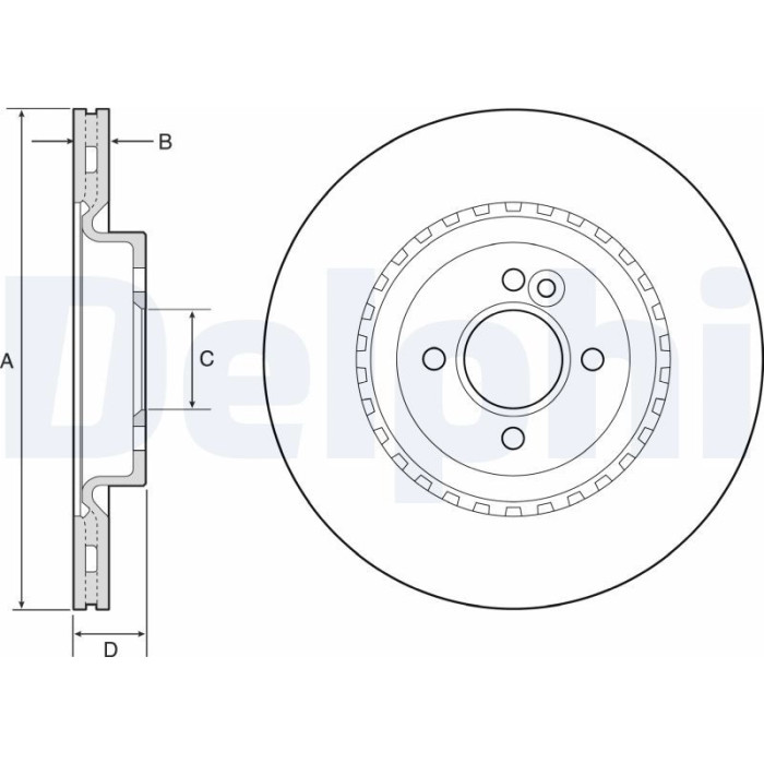 Delphi BG4568 Bremsscheibe