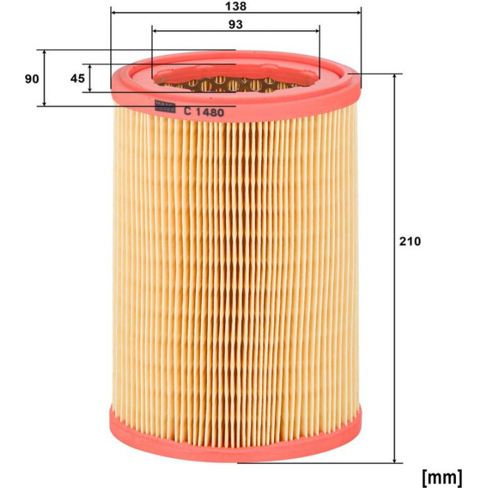 MANN-FILTER C 1480 Luftfilter MANN-FILTER C 1480 Luftfilter