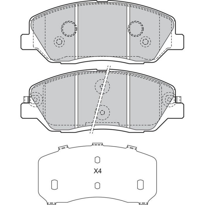 Valeo 598937 Bremsbelagsatz, Scheibenbremse Valeo 598937 Bremsbelagsatz, Scheibenbremse