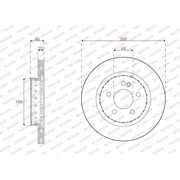 Ferodo DDF2832VC-1 Bremsscheibe PREMIER Ferodo DDF2832VC-1 Bremsscheibe PREMIER