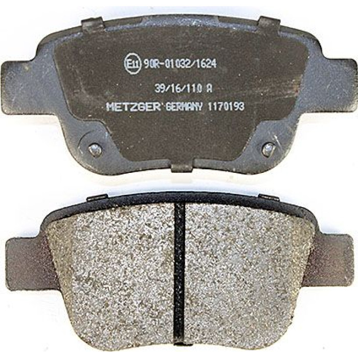 Metzger 1170193 Bremsbelagsatz, Scheibenbremse Metzger 1170193 Bremsbelagsatz, Scheibenbremse