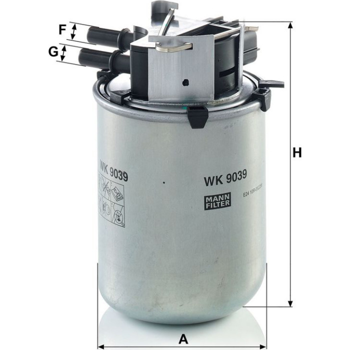 Mann-Filter WK 9039 Kraftstofffilter Mann-Filter WK 9039 Kraftstofffilter