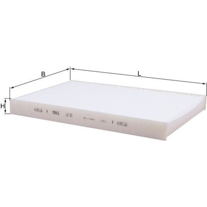 Knecht LA 93 Filter, Innenraumluft Knecht LA 93 Filter, Innenraumluft