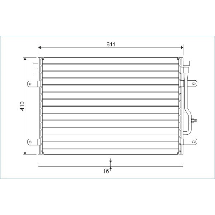 Valeo 817741 Kondensator, Klimaanlage