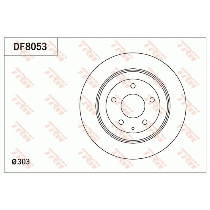 TRW DF8053 Bremsscheibe