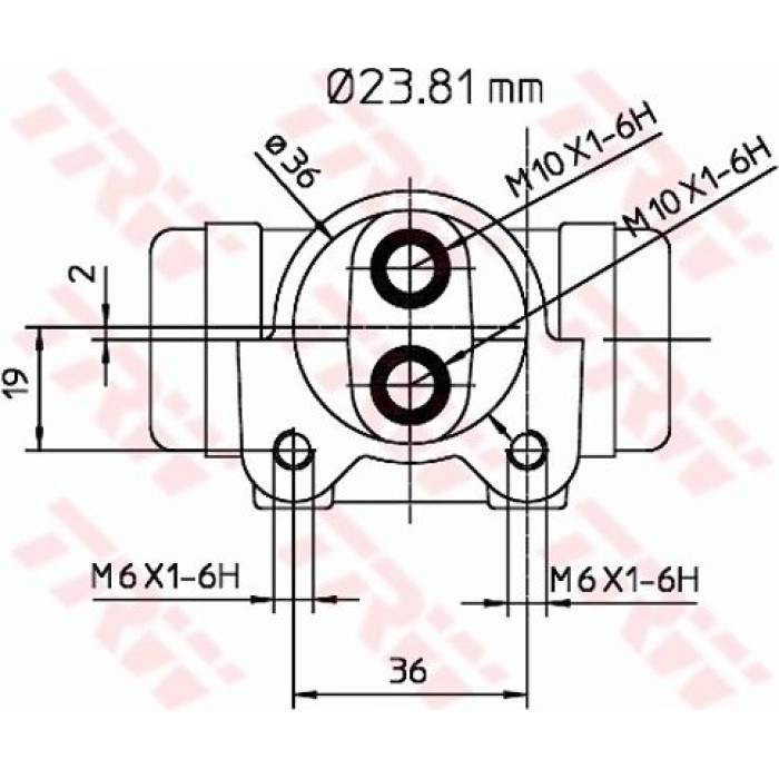TRW BWK223 Radbremszylinder
