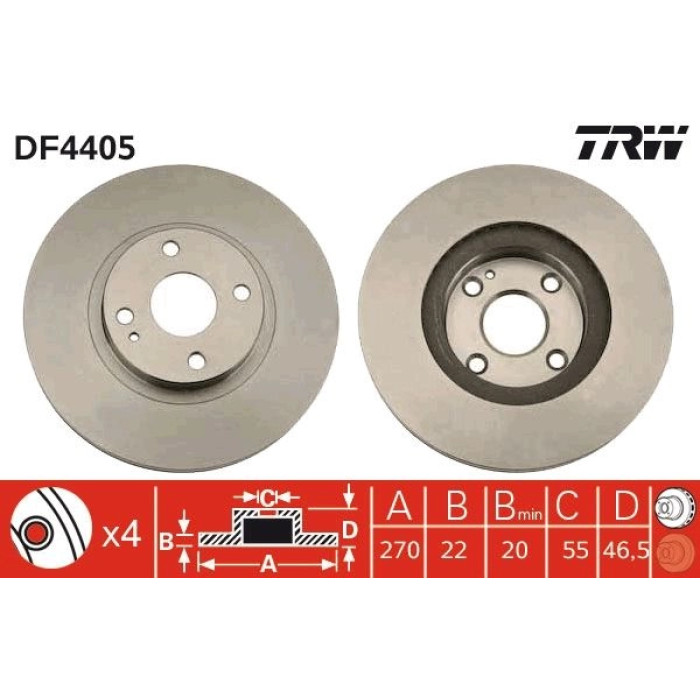 Bremsscheibe DF4405
