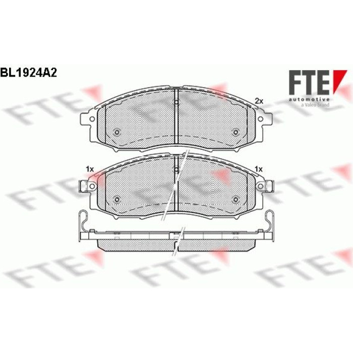 FTE 9010510 Bremsbelagsatz, Scheibenbremse FTE 9010510 Bremsbelagsatz, Scheibenbremse