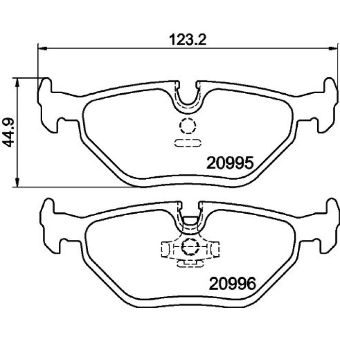 Hella 8DB 355 007-421 Bremsbelagsatz, Scheibenbremse Hella 8DB 355 007-421 Bremsbelagsatz, Scheibenbremse