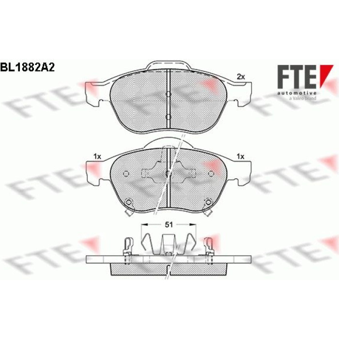 FTE 9010467 Bremsbelagsatz, Scheibenbremse FTE 9010467 Bremsbelagsatz, Scheibenbremse