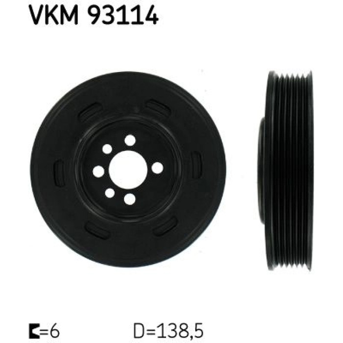 SKF VKM 93114 Riemenscheibe, Kurbelwelle
