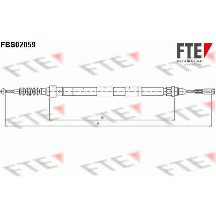 FTE 9250062 Seilzug, Feststellbremse FTE 9250062 Seilzug, Feststellbremse